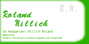 roland millich business card